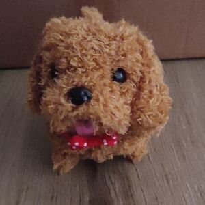 Adorable Brown Plush Dog Toy